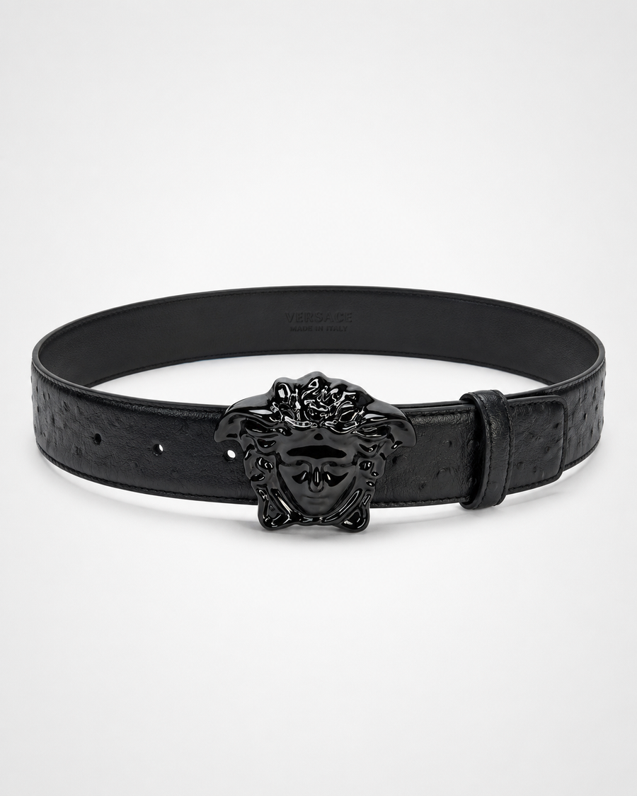 Black/ Black gunmetal Dark Metal Buckle Belt - Product image 1