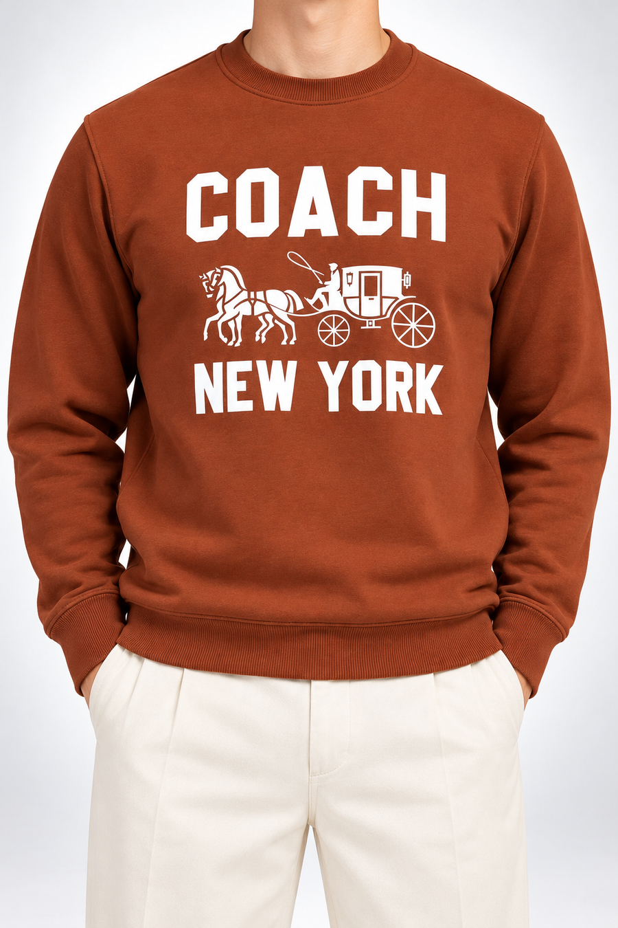 CCH — Rust New-York Horse-And-Carriage Sweatshirt — additional