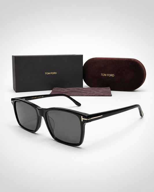 TF Black Grey Square Sunglasses