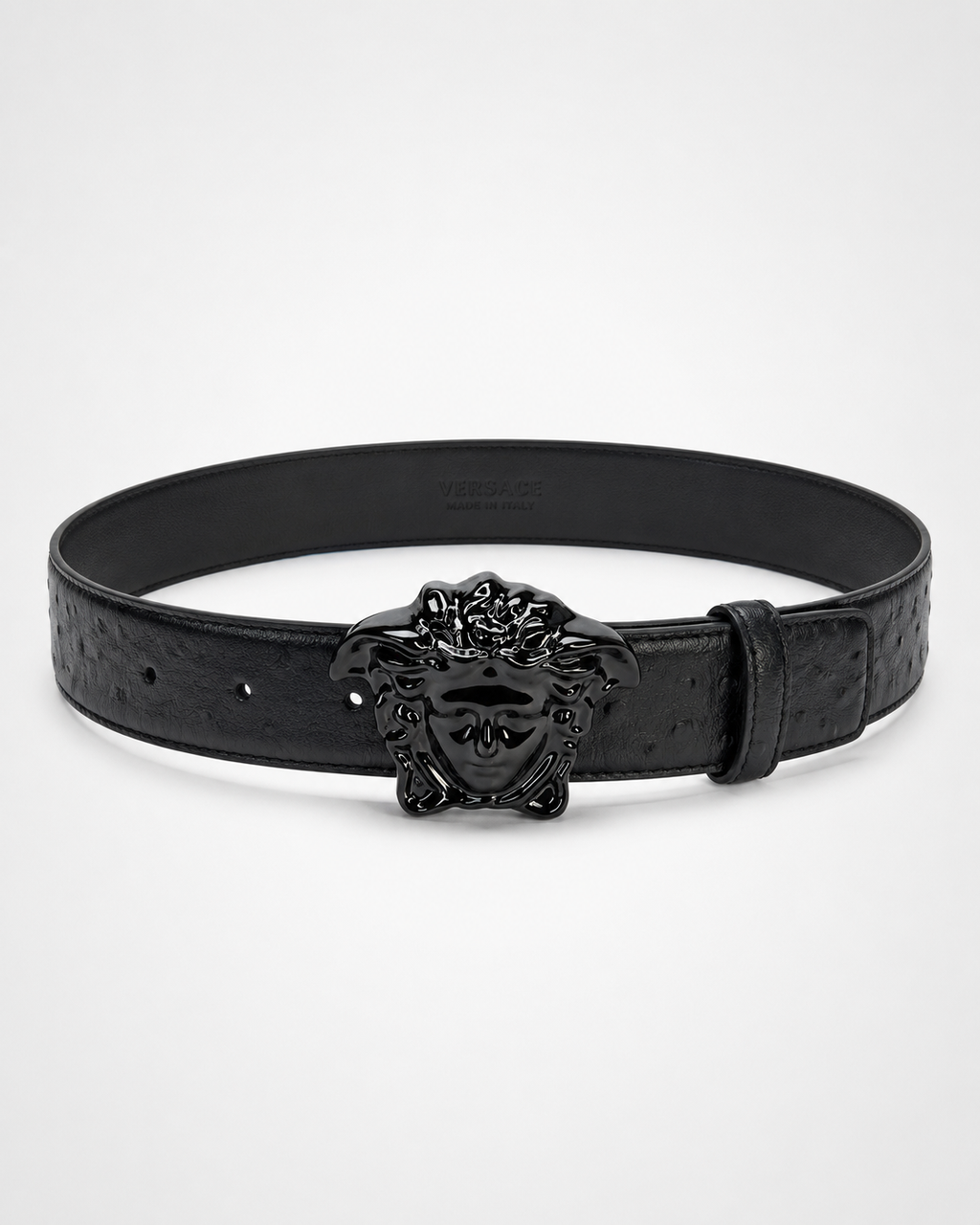 Black/ Black gunmetal Dark Metal Buckle Belt - Product image 1