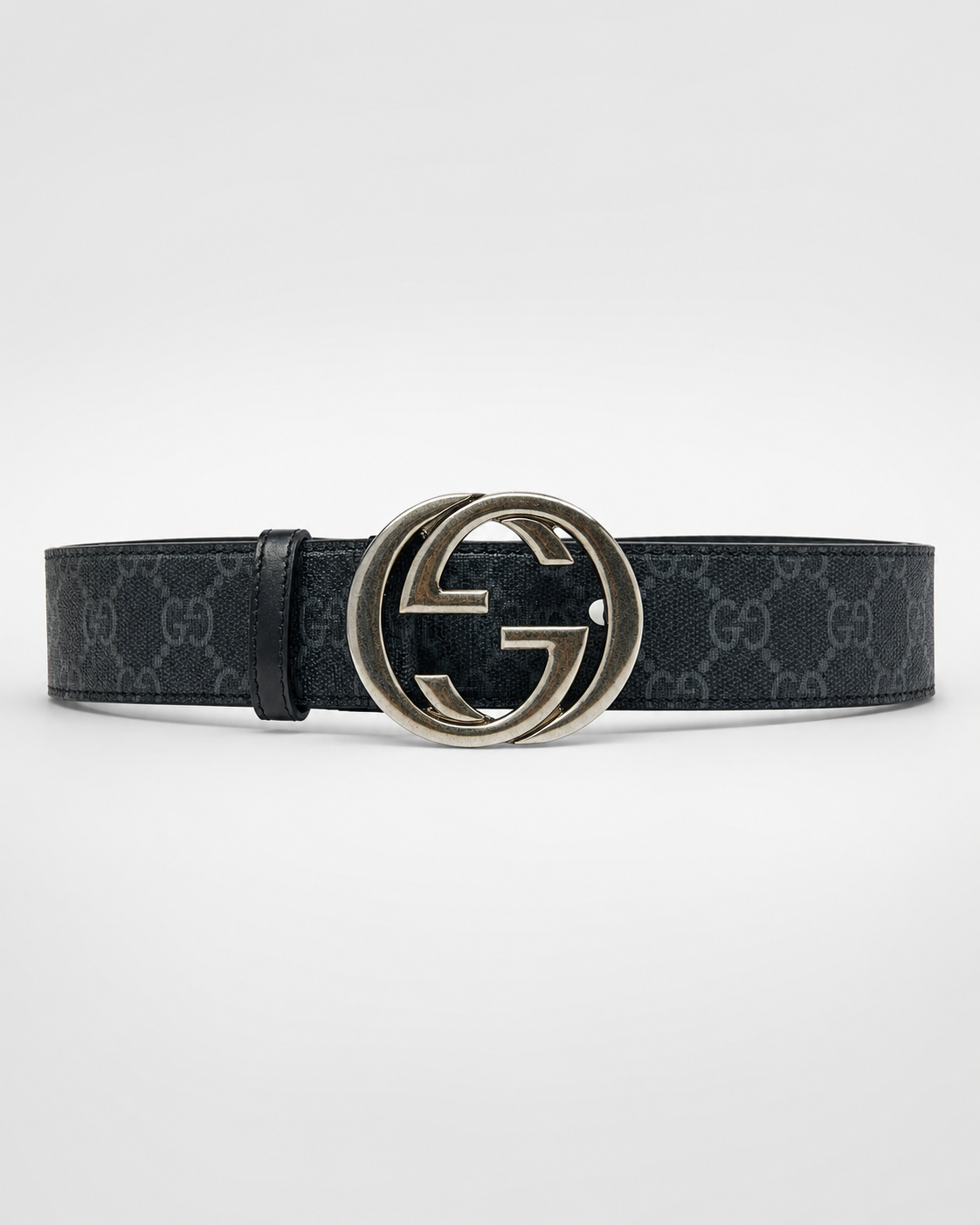 Black/ Silver-tone Silver-Tone Buckle Belt - Product image 2