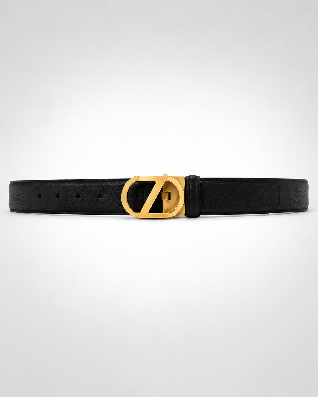 Black/ Gold-tone Reversible Gold-Tone Buckle Belt - Product image 2