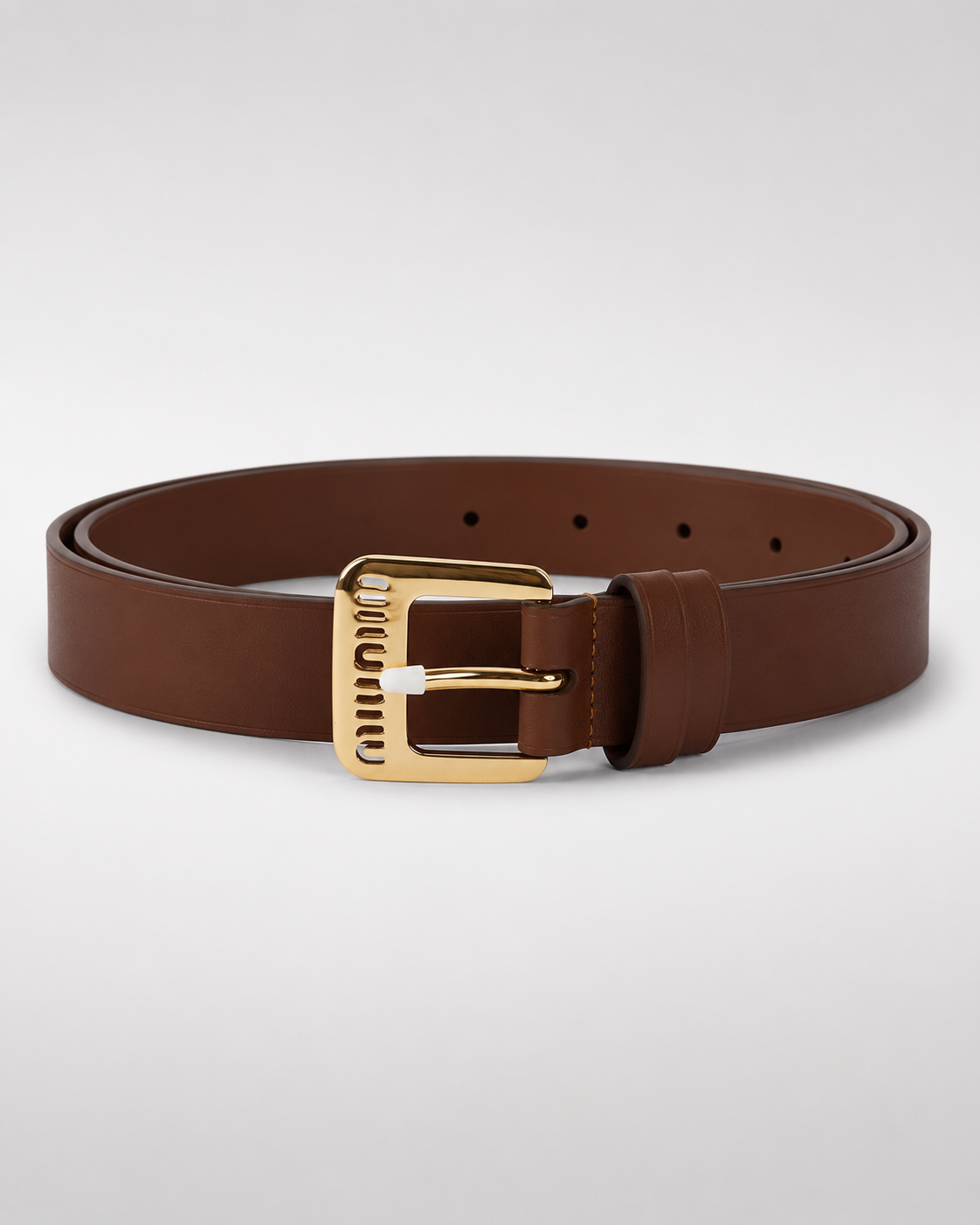 Brown/ Gold Gold-Tone Buckle Belt - Product image 2