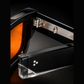 JMM Black Amber Rectangular Sunglasses