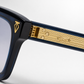 TH Navy Blue Clear-Tint Square Sunglasses