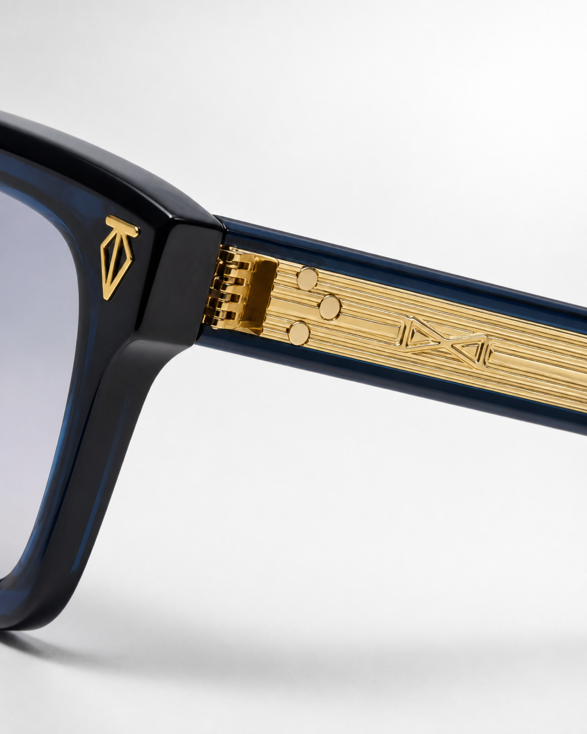 TH Navy Blue Clear-Tint Square Sunglasses