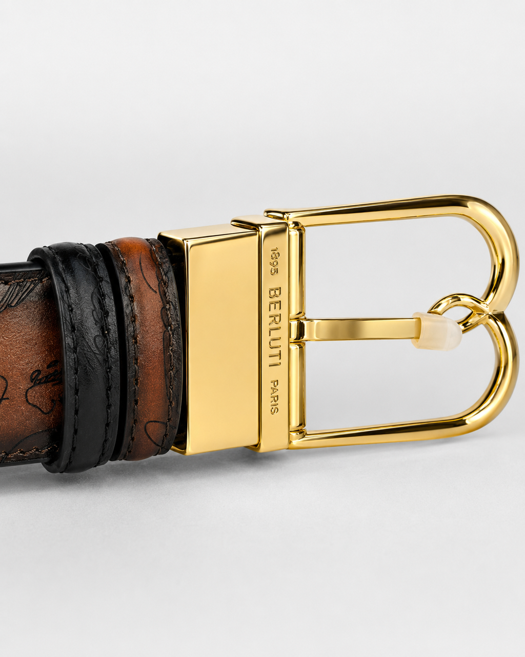 Brown/ Black Reversible Gold-Tone Buckle Belt - Product image 3