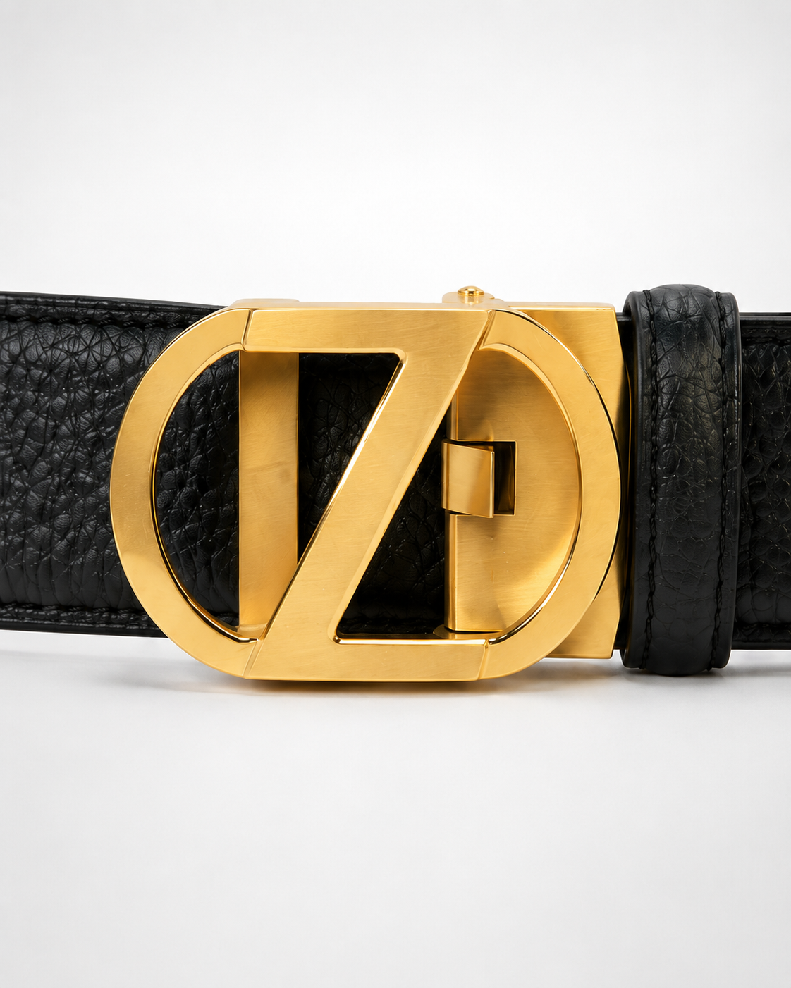 Black/ Gold-tone Reversible Gold-Tone Buckle Belt - Product image 3