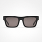 PR Black Brown Smoke Rectangular Sunglasses