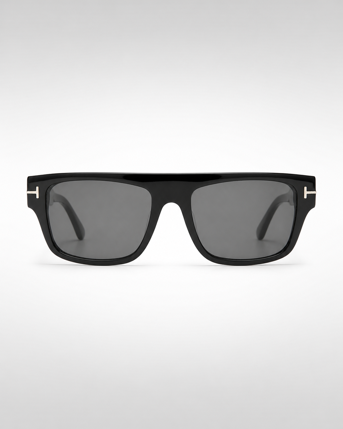 TF Black Smoke Rectangular Sunglasses