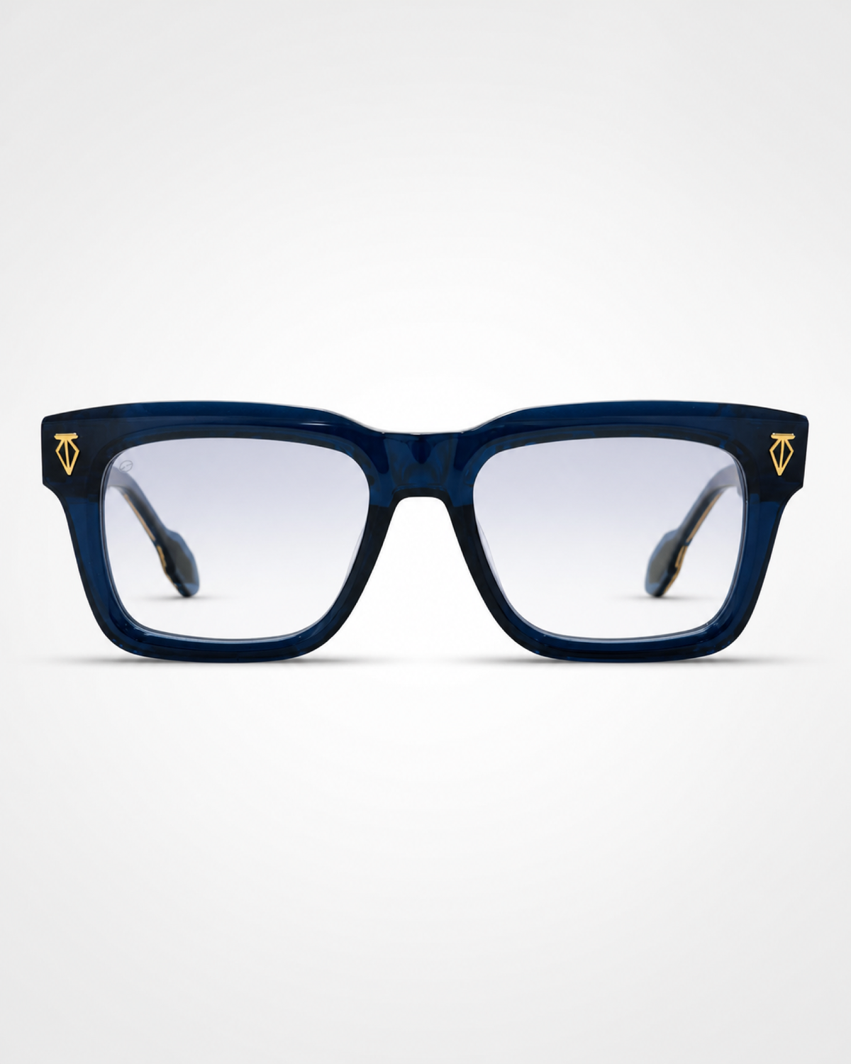 TH Navy Blue Clear-Tint Square Sunglasses