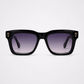 TH Black Purple Gradient Square Sunglasses