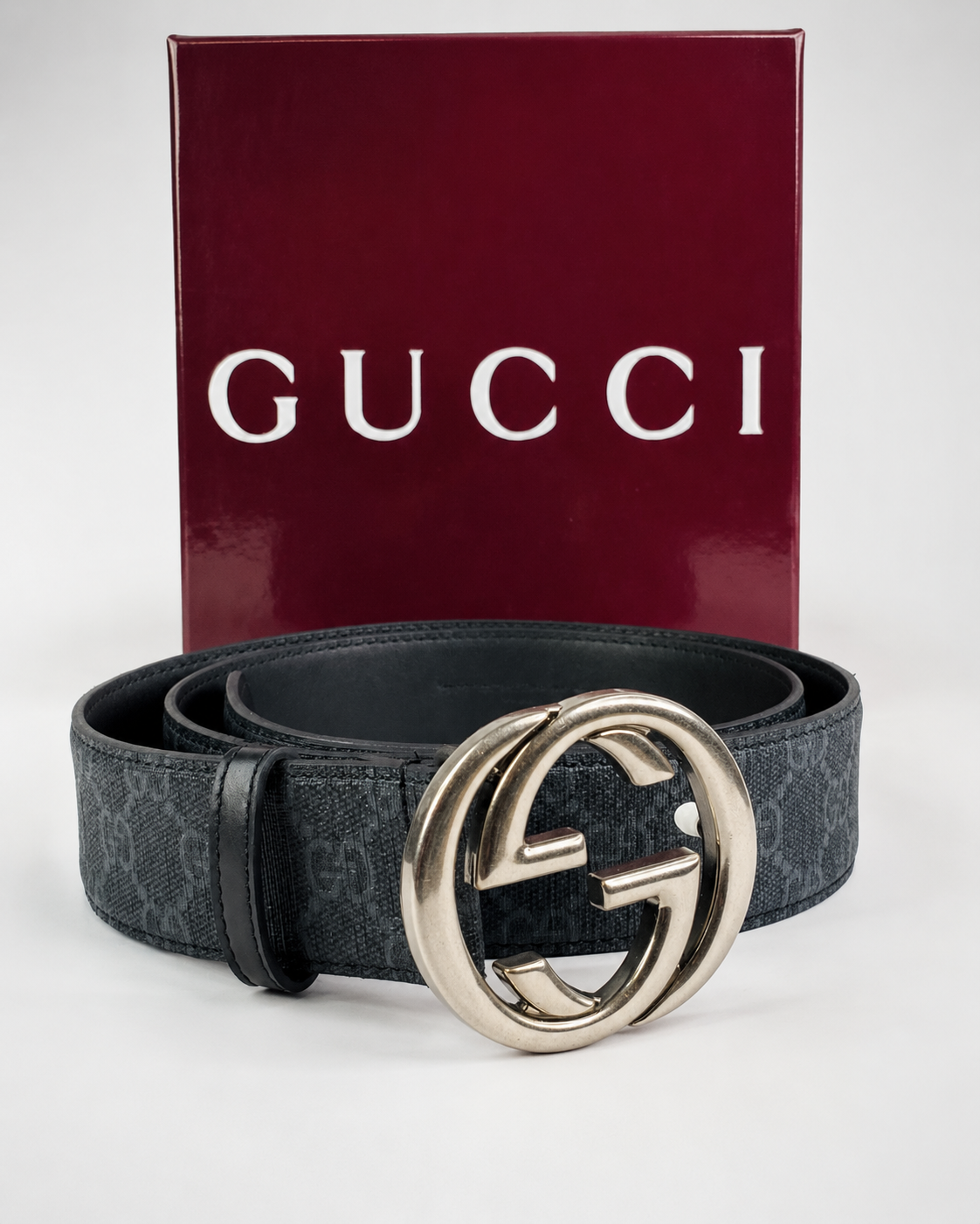 Black/ Silver-tone Silver-Tone Buckle Belt - Product image 4