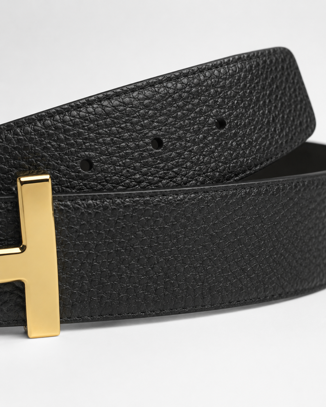 Black/ Brown Reversible Gold-Tone Buckle Belt - Product image 4