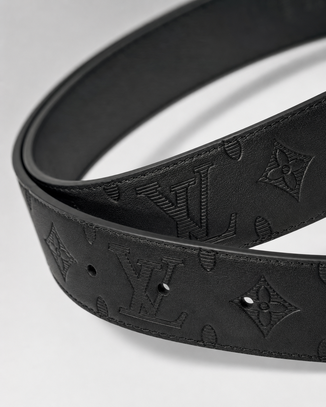 Black/ Silver-tone Silver-Tone Buckle Belt - Product image 4