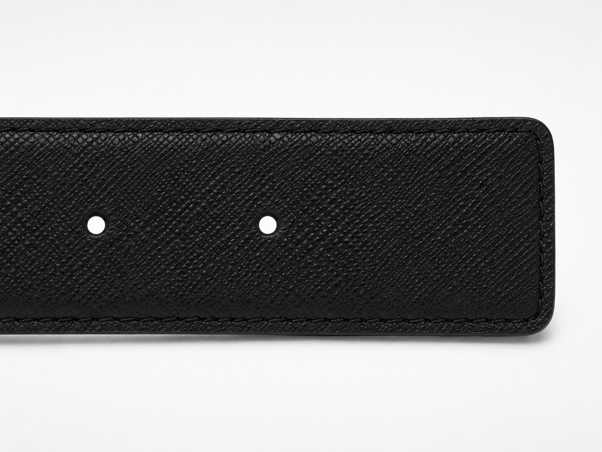 Black/ None observed Silver-Tone Buckle Belt - Product image 4