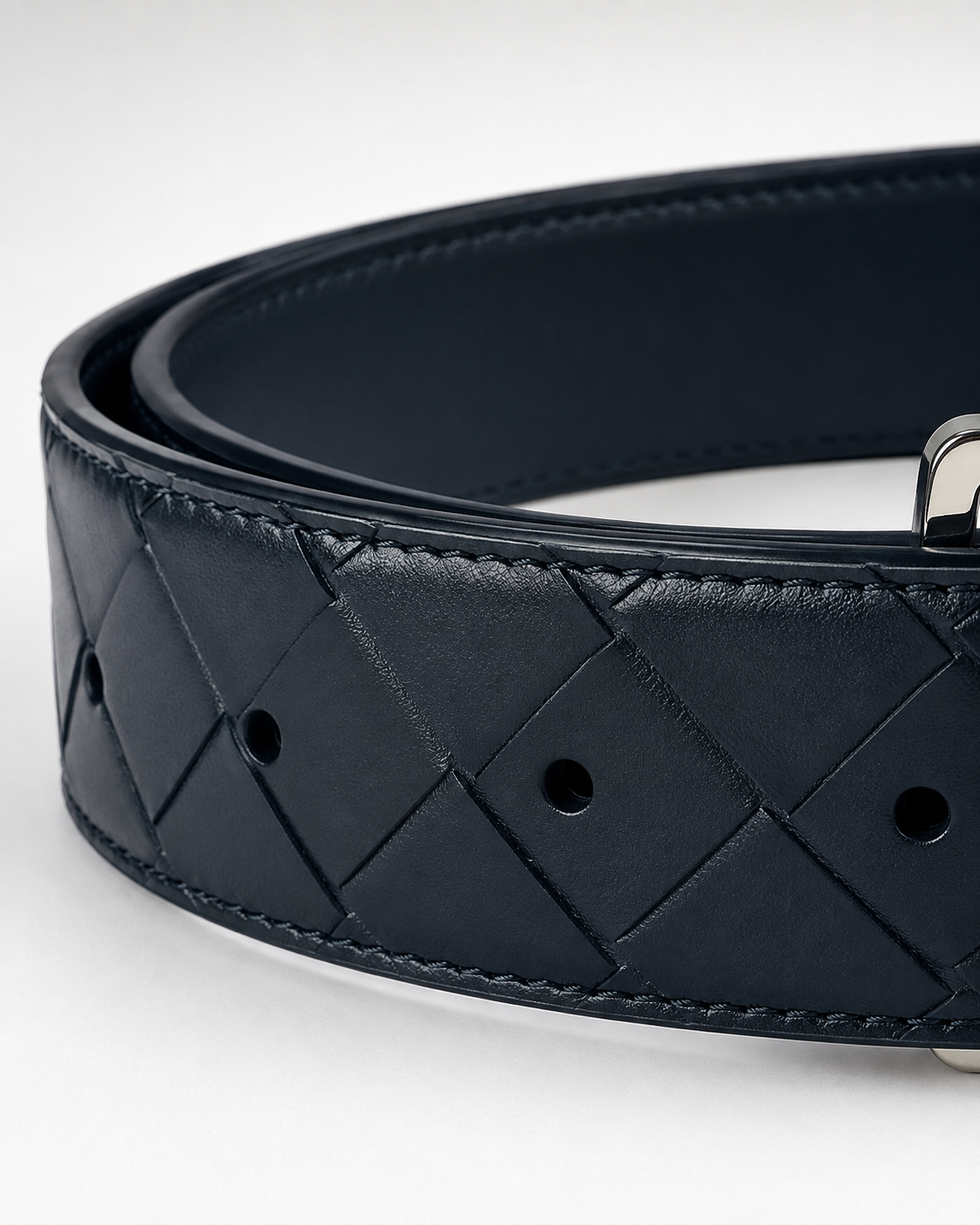 Black Reversible Silver-Tone Buckle Belt - Product image 4