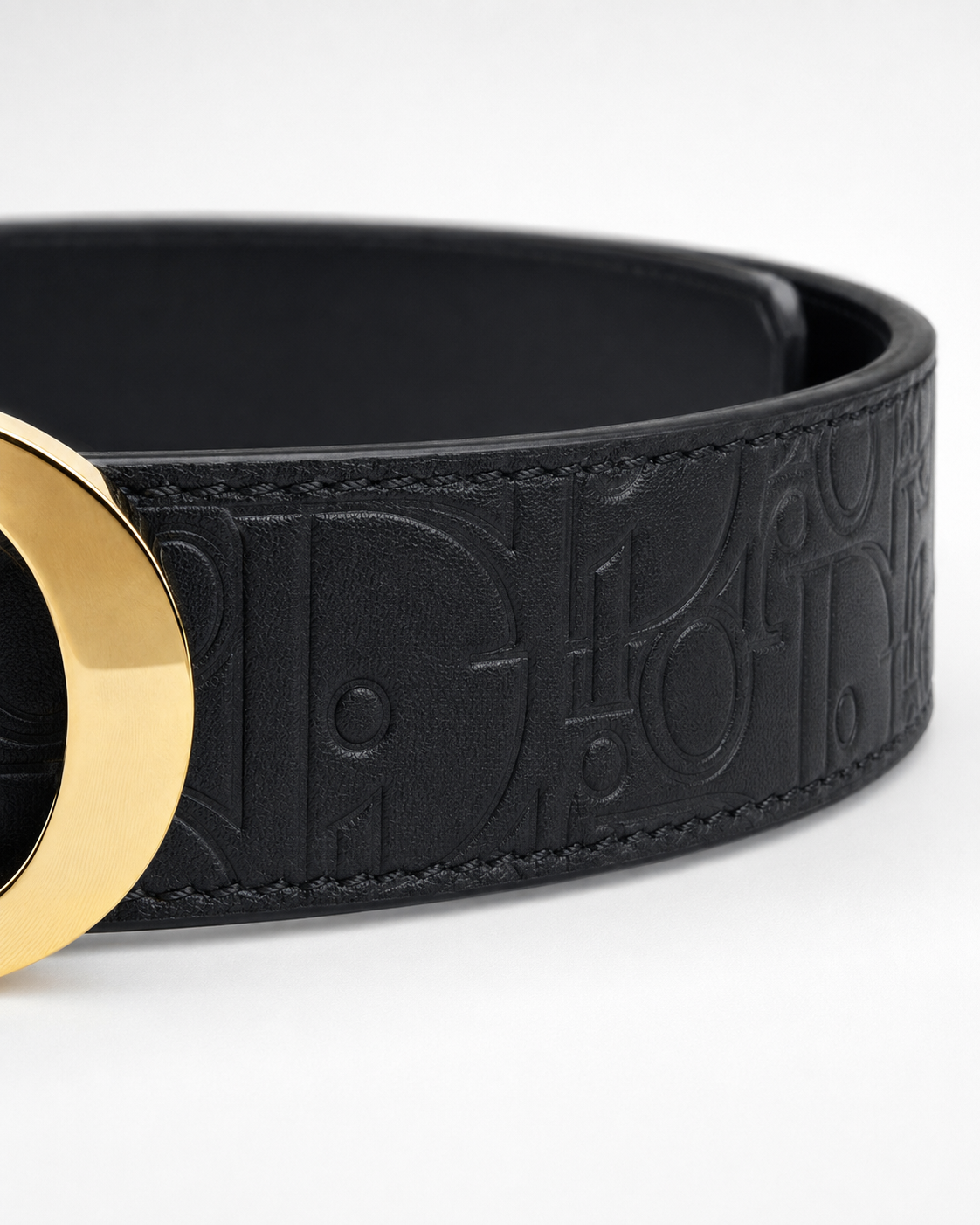 Black/ Gold Reversible Gold-Tone Buckle Belt - Product image 4