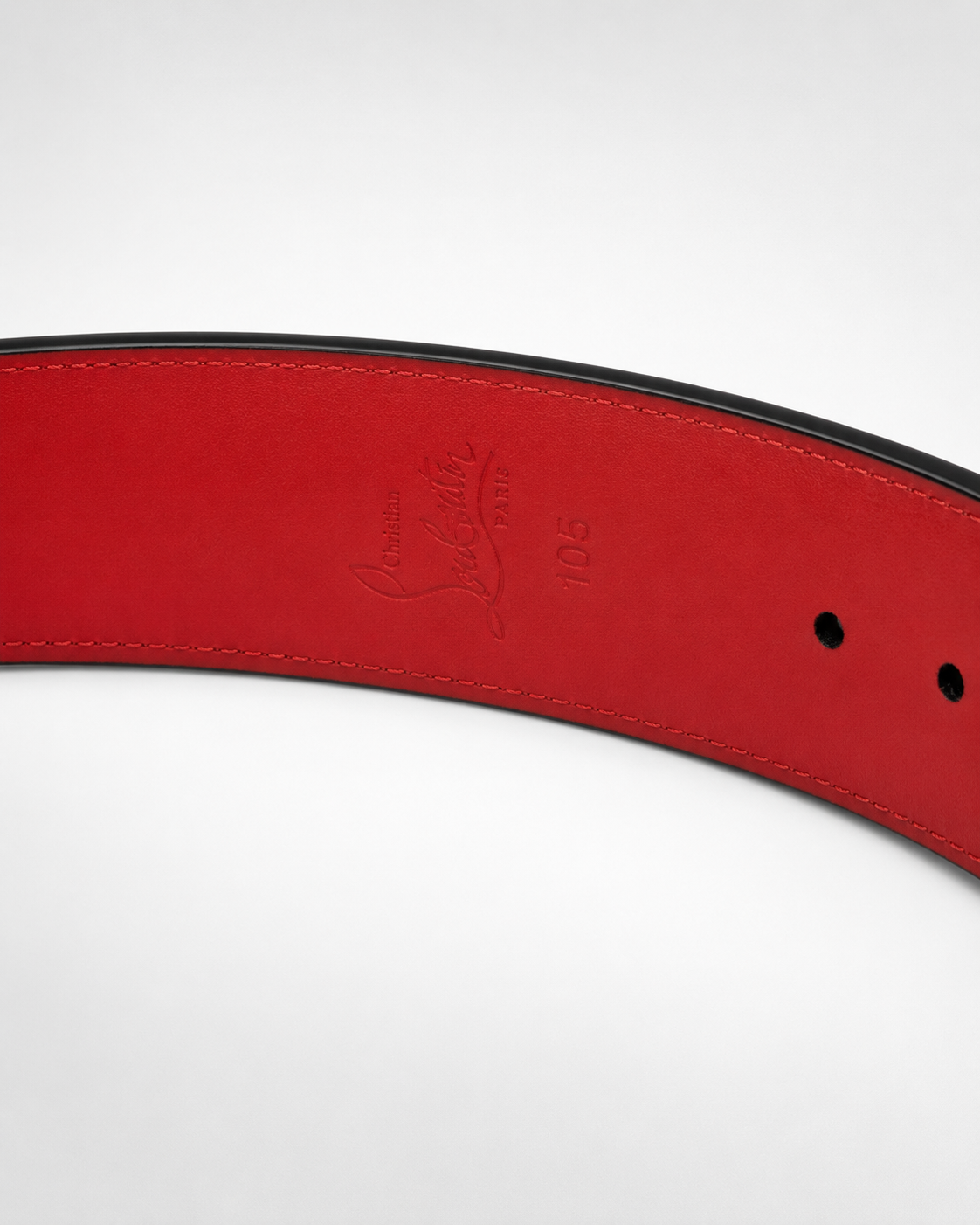Dark brown/ Red inner lining Gold-Tone Buckle Belt - Product image 5