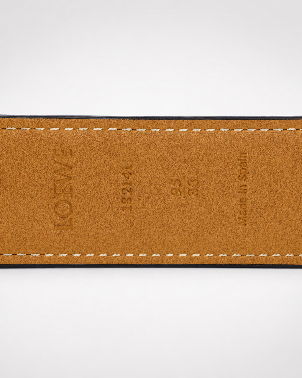 Black/ Tan/ brown interior; gold-tone hardware Gold-Tone Buckle Belt - Product image 5
