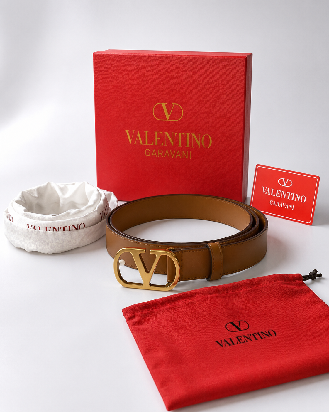 Tan/ brown/ Gold-tone Gold-Tone Buckle Belt - Product image 5