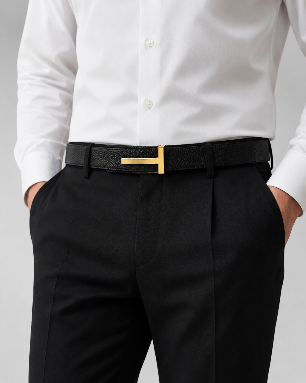 Black/ Brown Reversible Gold-Tone Buckle Belt - Product image 7