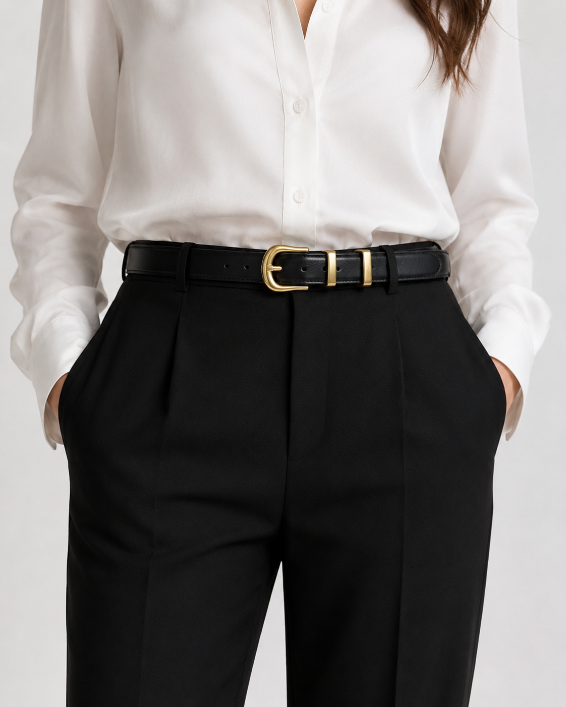 Black/ Gold Gold-Tone Buckle Belt - Product image 7