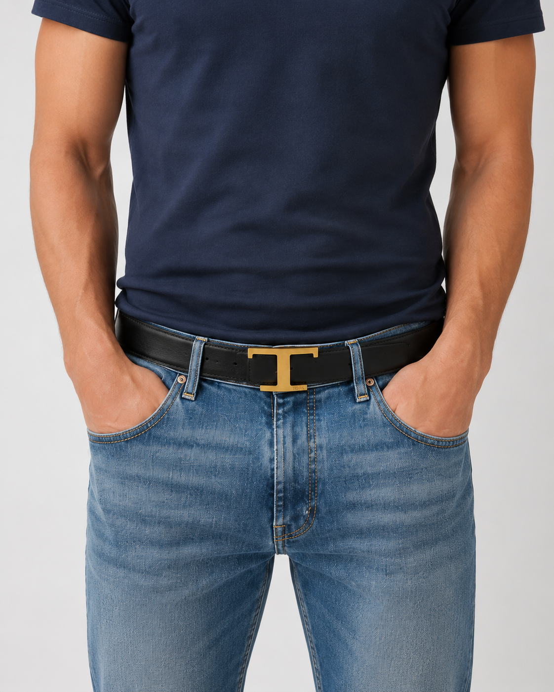Black/ Gold Gold-Tone Buckle Belt - Product image 7