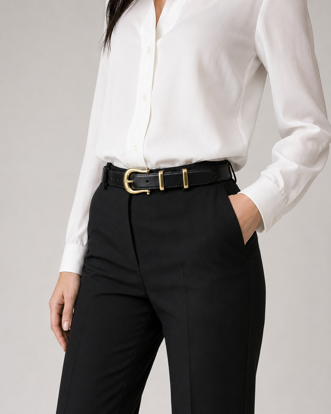 Black/ Gold Gold-Tone Buckle Belt - Product image 8