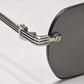 CR Triple-Line Silver Smoke Rimless Sunglasses
