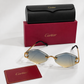 CR Skyfade Geometric C Rimless Sunglasses