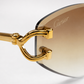 CR Signature C Butterfly Gradient Sunglasses