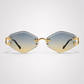 CR Skyfade Geometric C Rimless Sunglasses