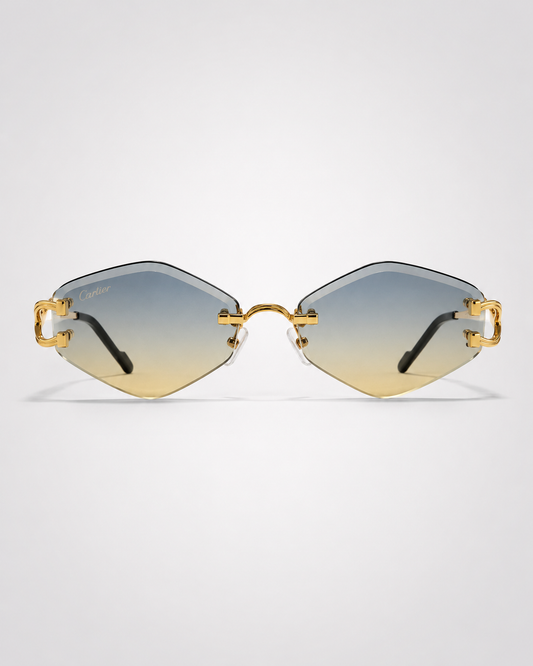 CR Skyfade Geometric C Rimless Sunglasses