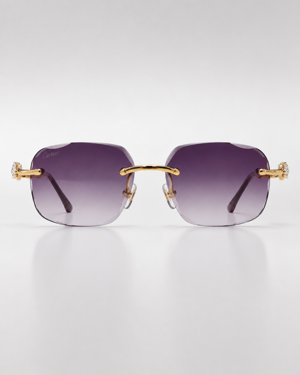 CR Panther Rimless Gradient Sunglasses