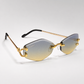 CR Skyfade Geometric C Rimless Sunglasses