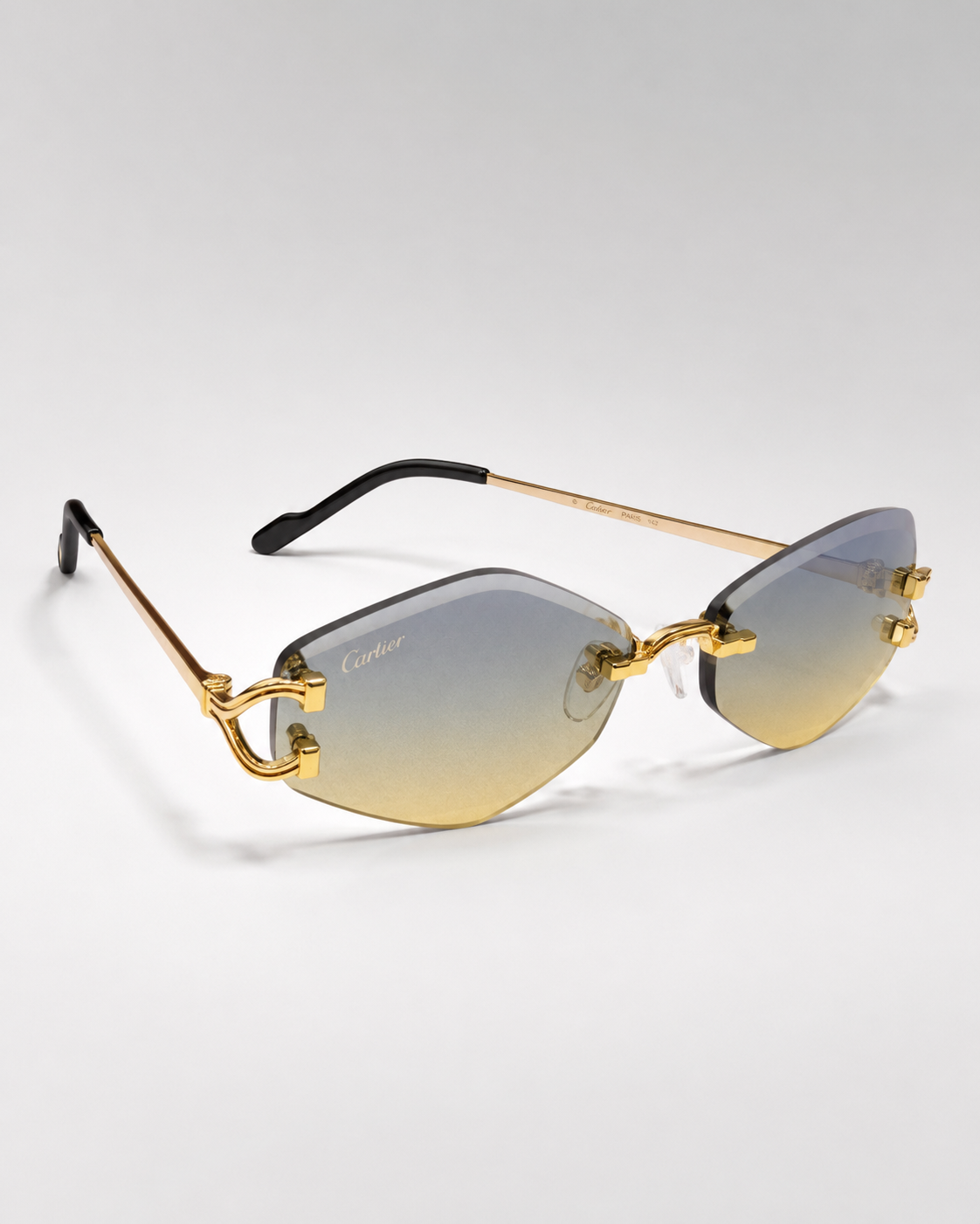 CR Skyfade Geometric C Rimless Sunglasses
