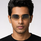 CR Skyfade Geometric C Rimless Sunglasses