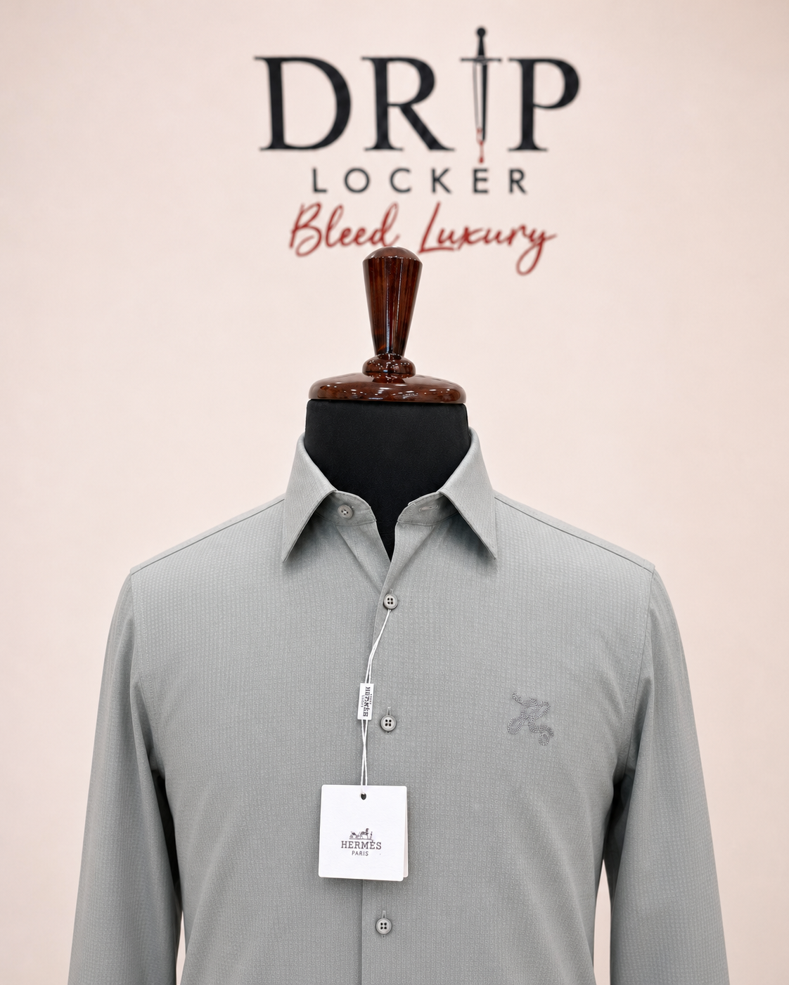 Men’s Sage Grey Textured Shirt - A41DF336 DFD0 49D1 B2C5 35DB9EF3FCC2