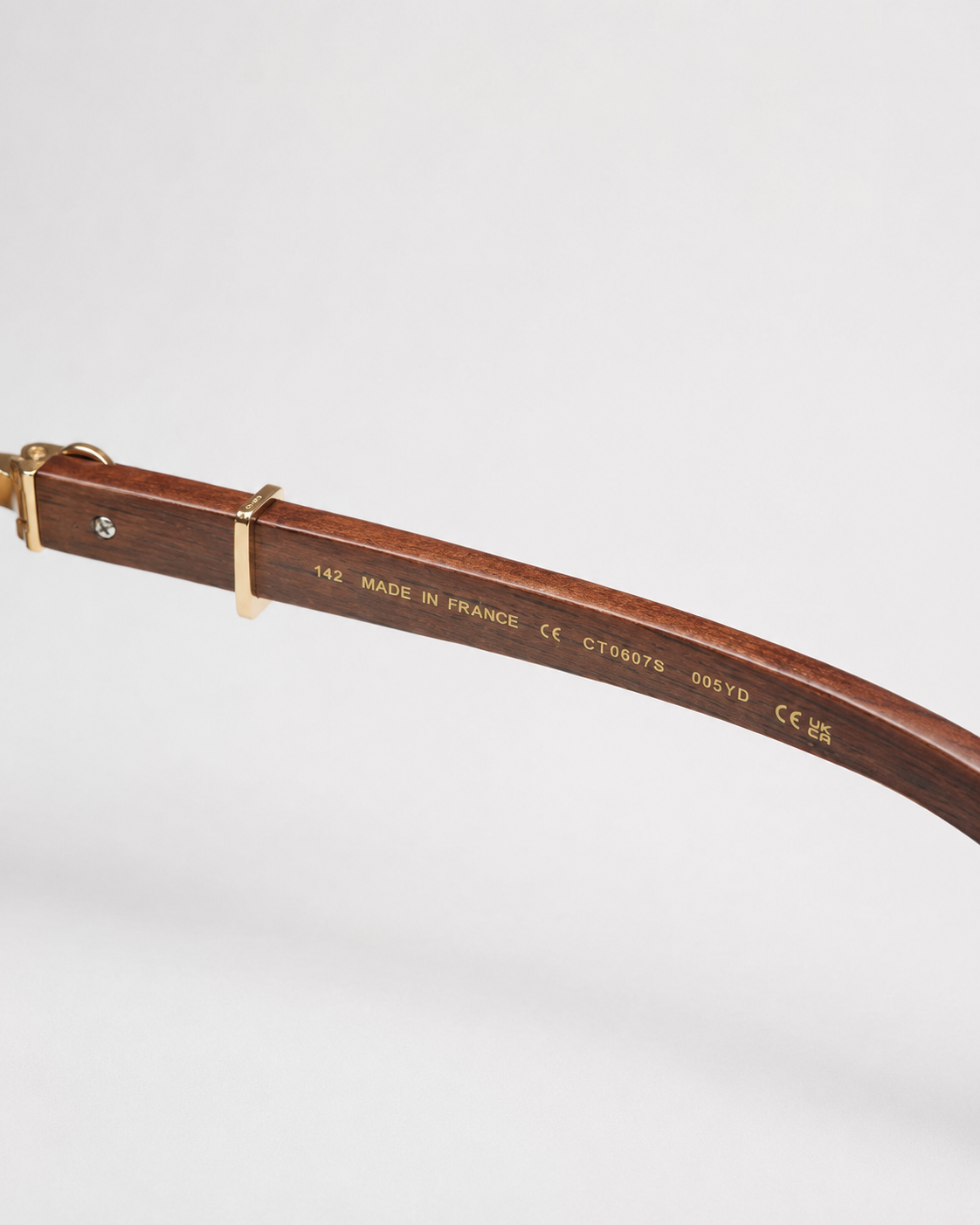 CR Double-Rim Amber Square Sunglasses