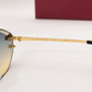 CR Skyfade Geometric C Rimless Sunglasses