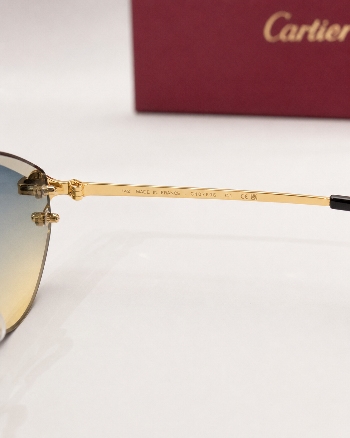 CR Skyfade Geometric C Rimless Sunglasses