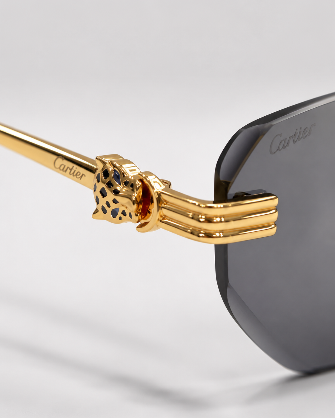 CR Triple-Line Panther Smoke Sunglasses