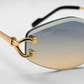 CR Skyfade Geometric C Rimless Sunglasses