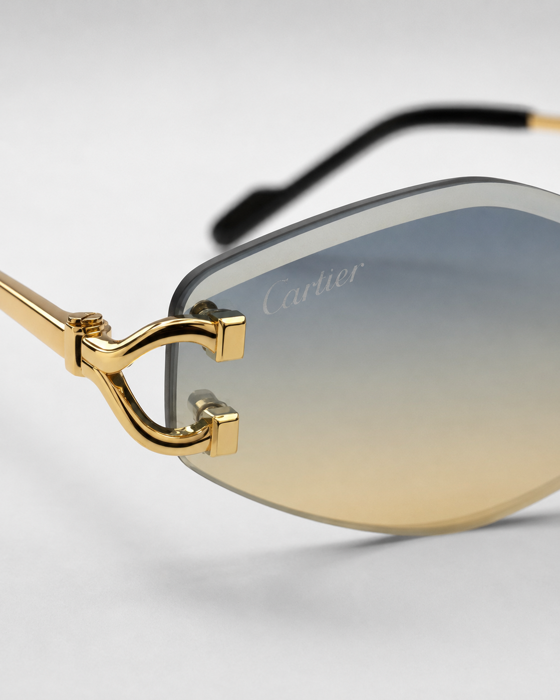 CR Skyfade Geometric C Rimless Sunglasses