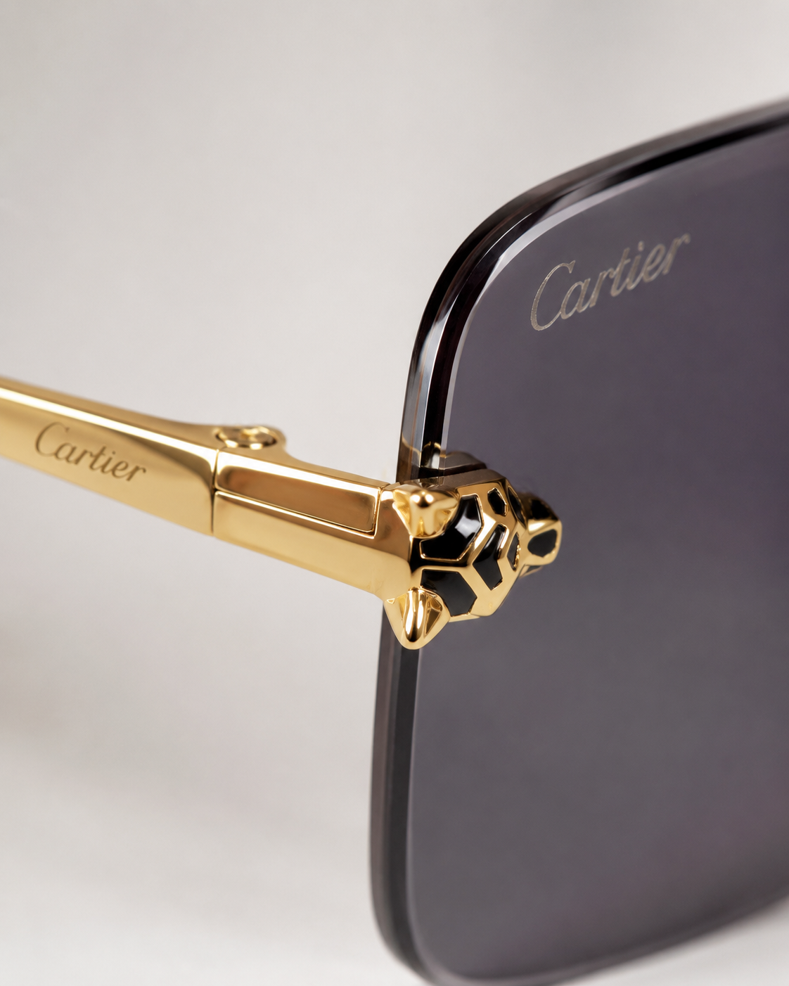 CR Rose Crest Geometric Rimless Sunglasses