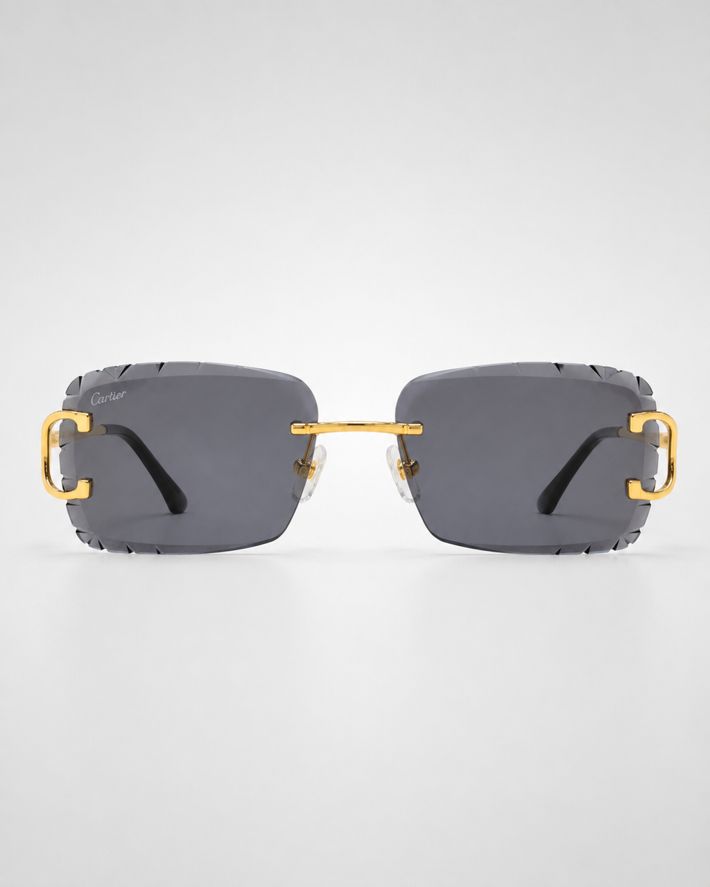 CR Signature C Rimless Faceted Sunglasses