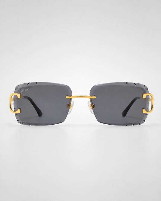 CR Signature C Rimless Faceted Sunglasses
