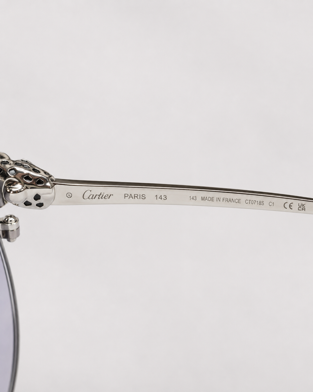 CR Silver Panther Purple Gradient Sunglasses