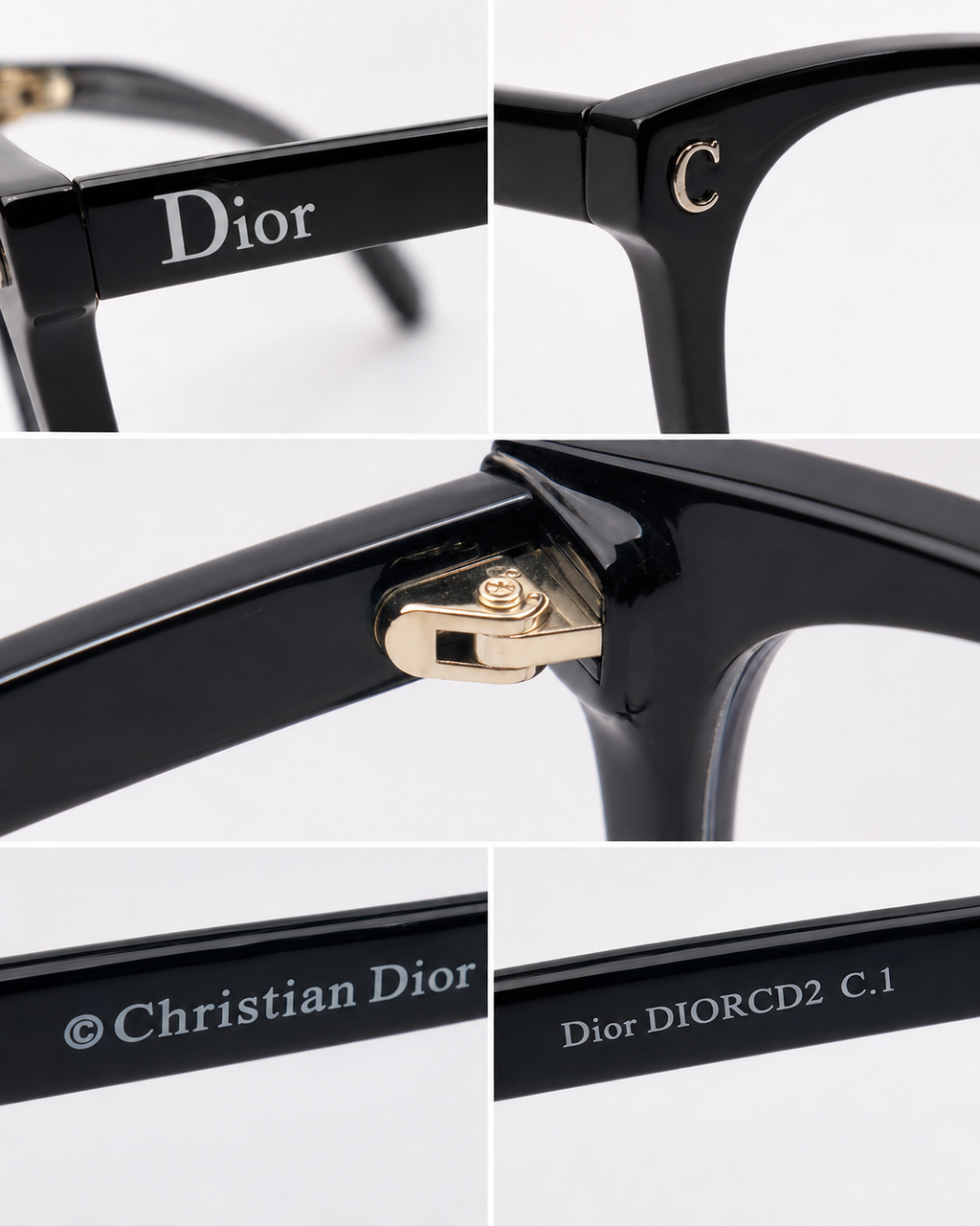CD Black Square Eyeglasses
